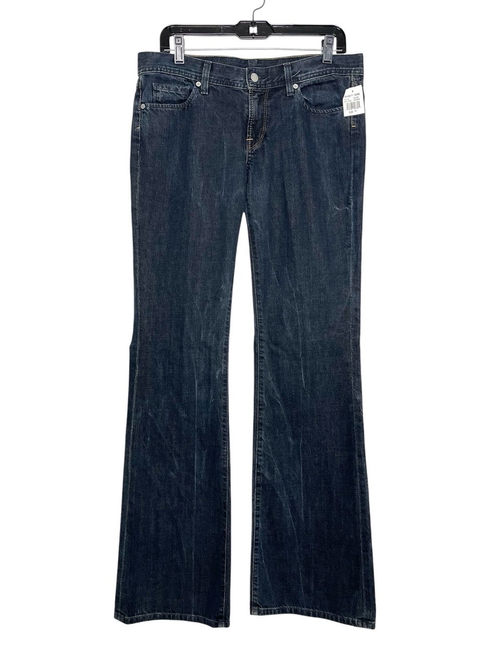 NEW NWT Citizens Of Humanity Dark Blue Ingrid Stretch Low Rise Flare Jeans 31